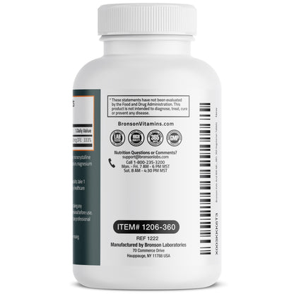 Bronson Folic Acid 800 MCG Supports Prenatal Development, 1 Year Supply, Non-GMO Bronson