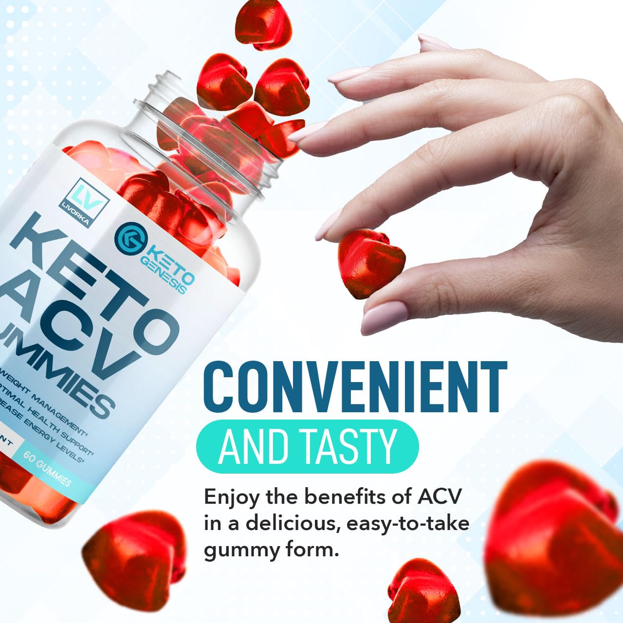 2 Pack - Keto Genesis Keto ACV Gummies Advanced Weight Loss, Genesis ACV, Genesis LIVORKA