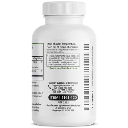 Bronson Ashwagandha Extra Strength Stress & Mood Support with BioPerine Bronson