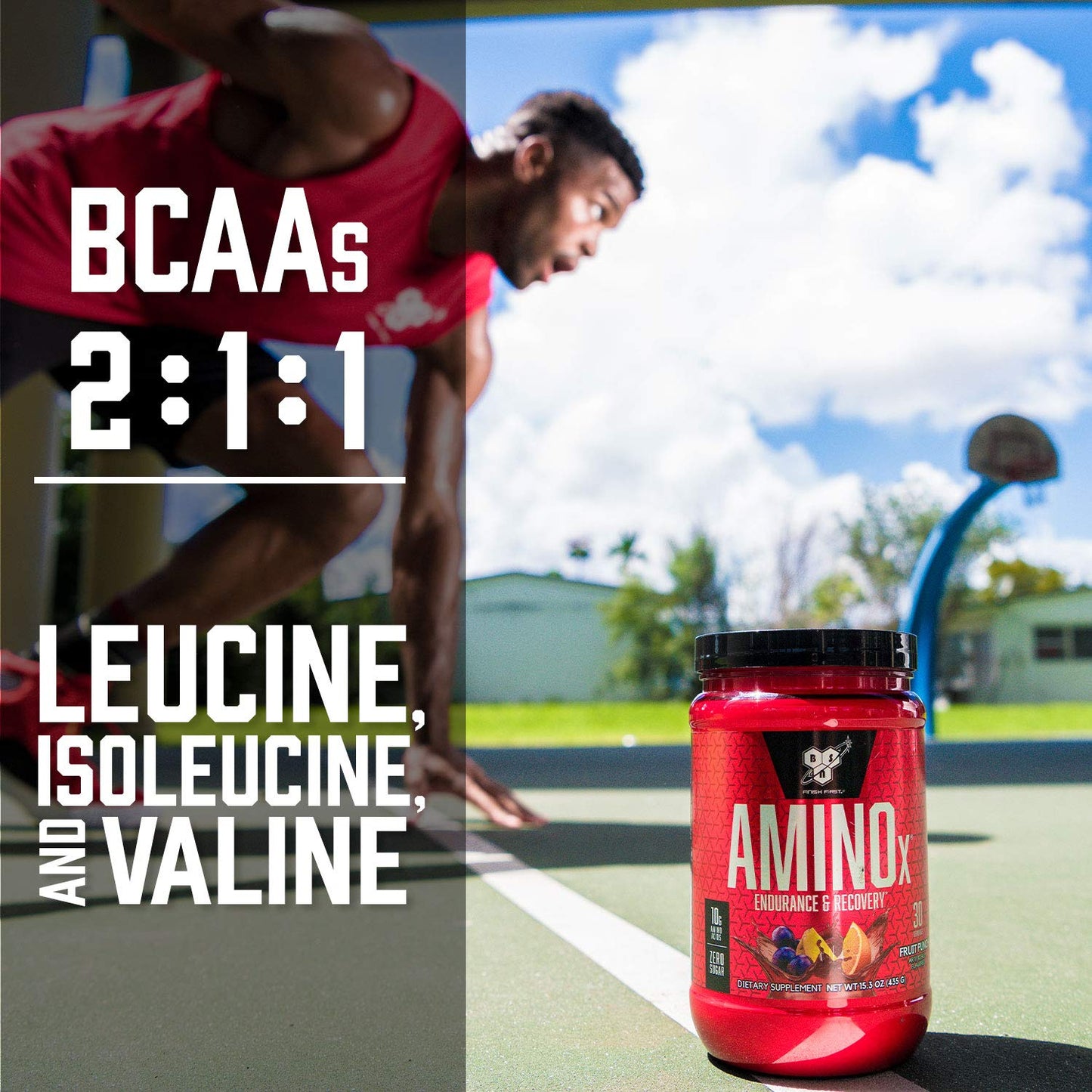 BSN Amino X Muscle Recovery & Endurance Powder with BCAAs, Intra Workout Support BSN