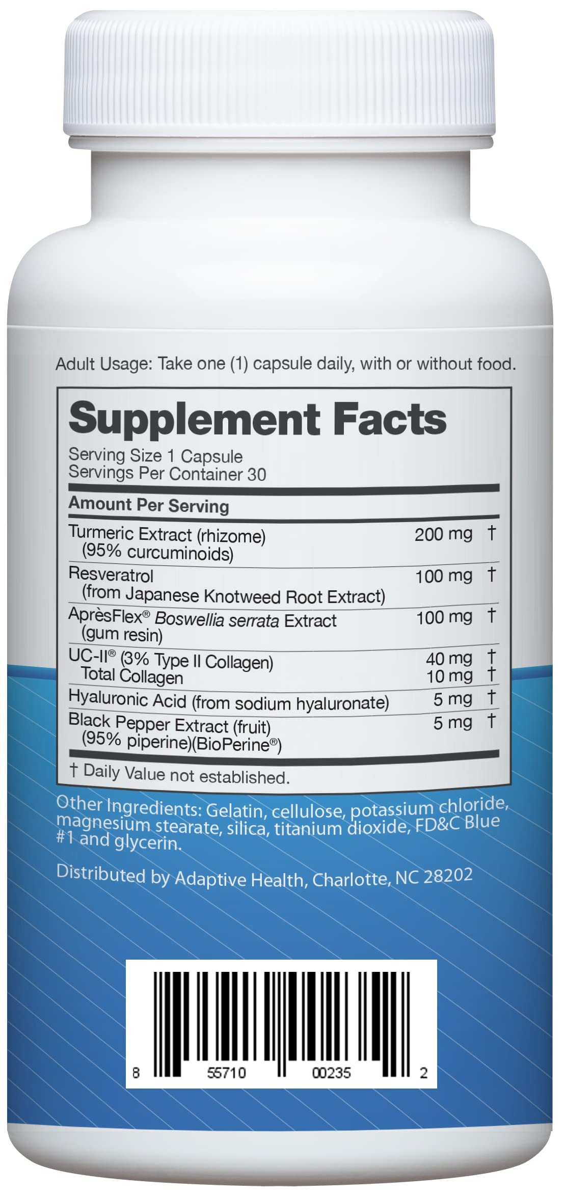 Advanced Joint Support Dietary Supplement with Turmeric, UC•II Collagen, Resveratrol My Store