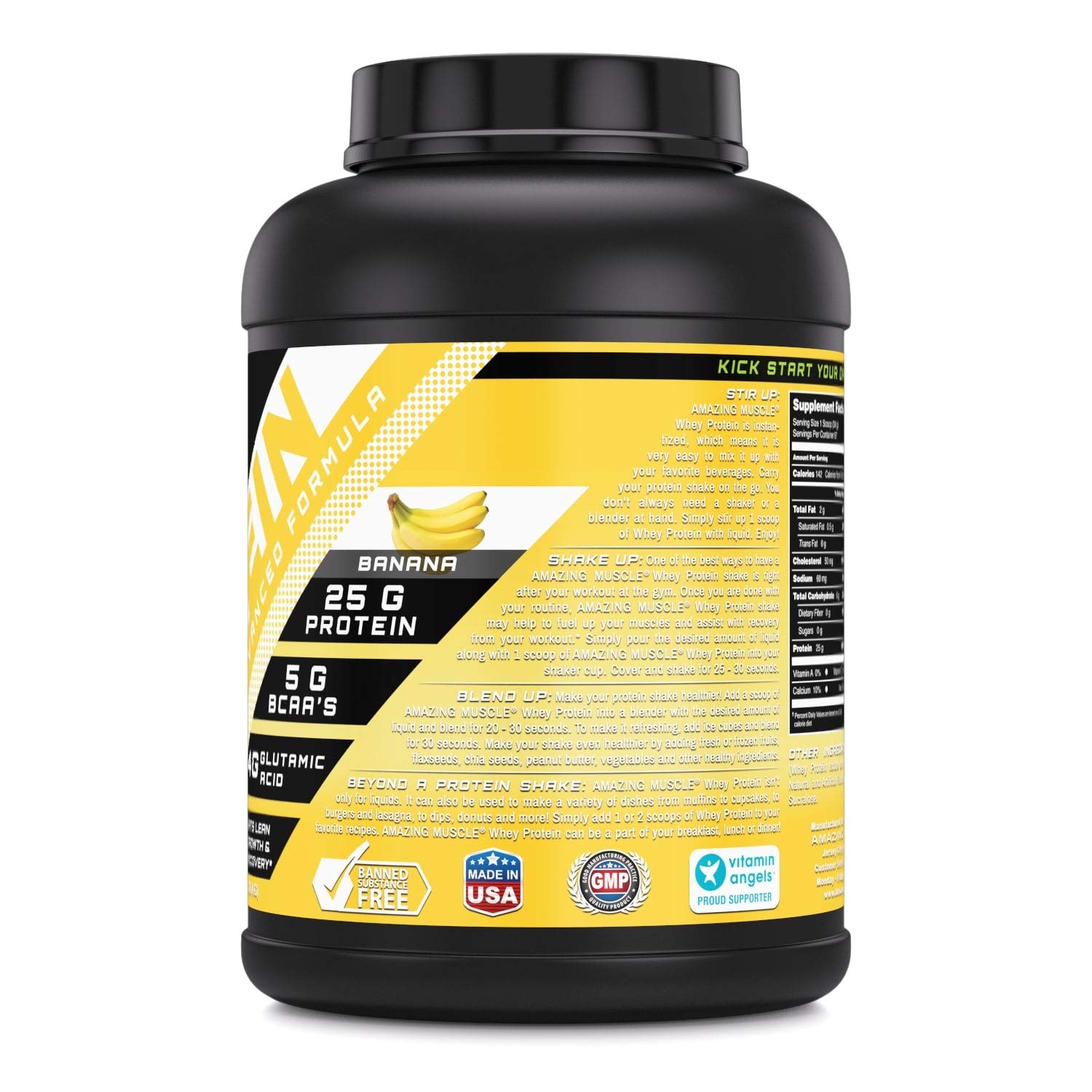 Amazing Muscle 100% Whey Protein Powder *Advanced Formula with Whey Protein Amazing Nutrition