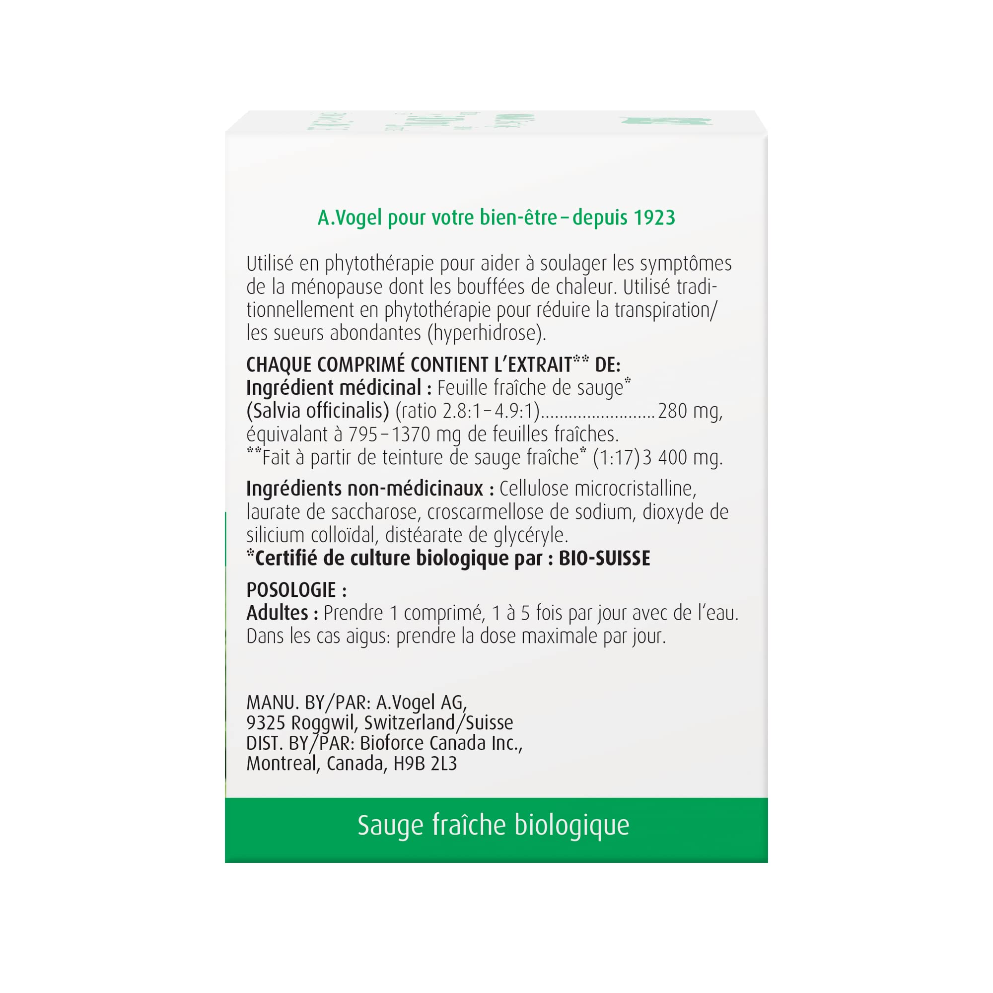 A VOGEL Organic Menopause, 90 CT A.Vogel