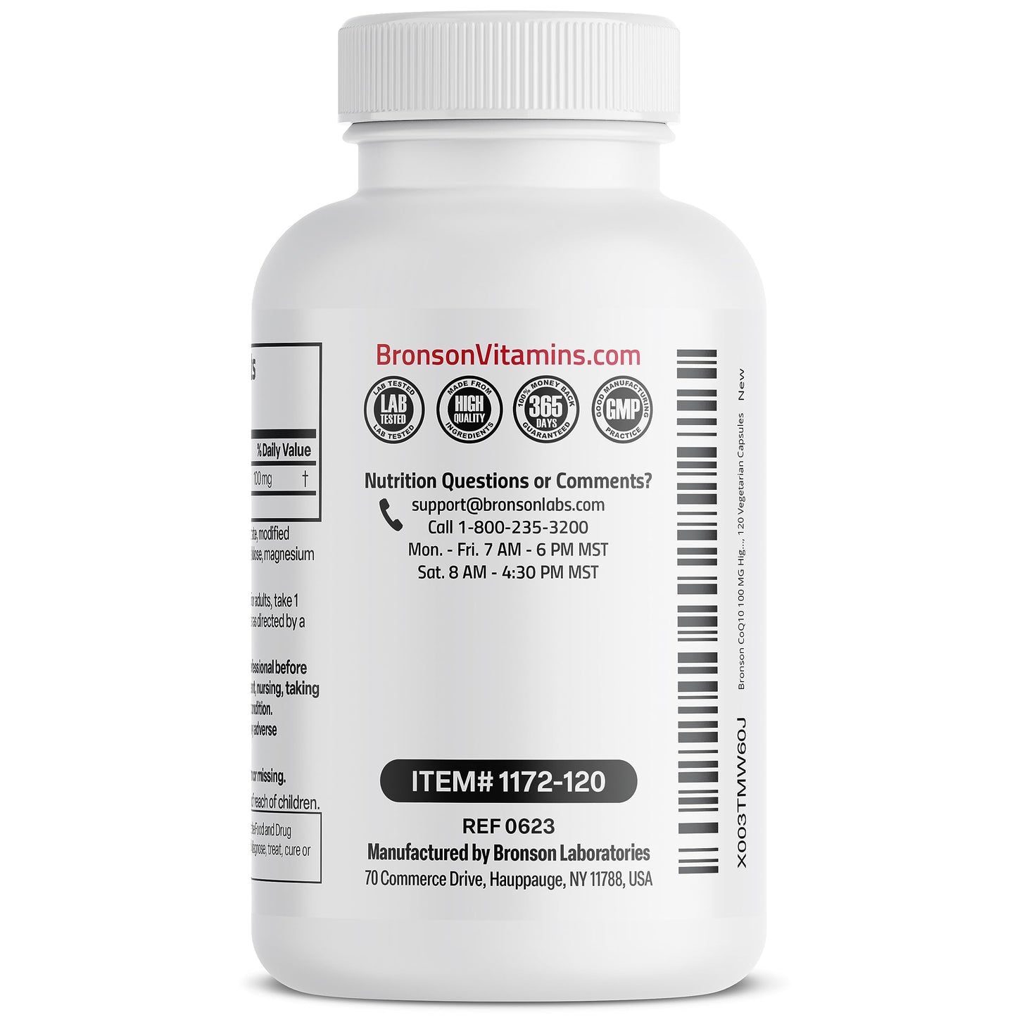 Bronson CoQ10 100 MG High Potency Cellular Energy Production, 120 Vegetarian Capsules