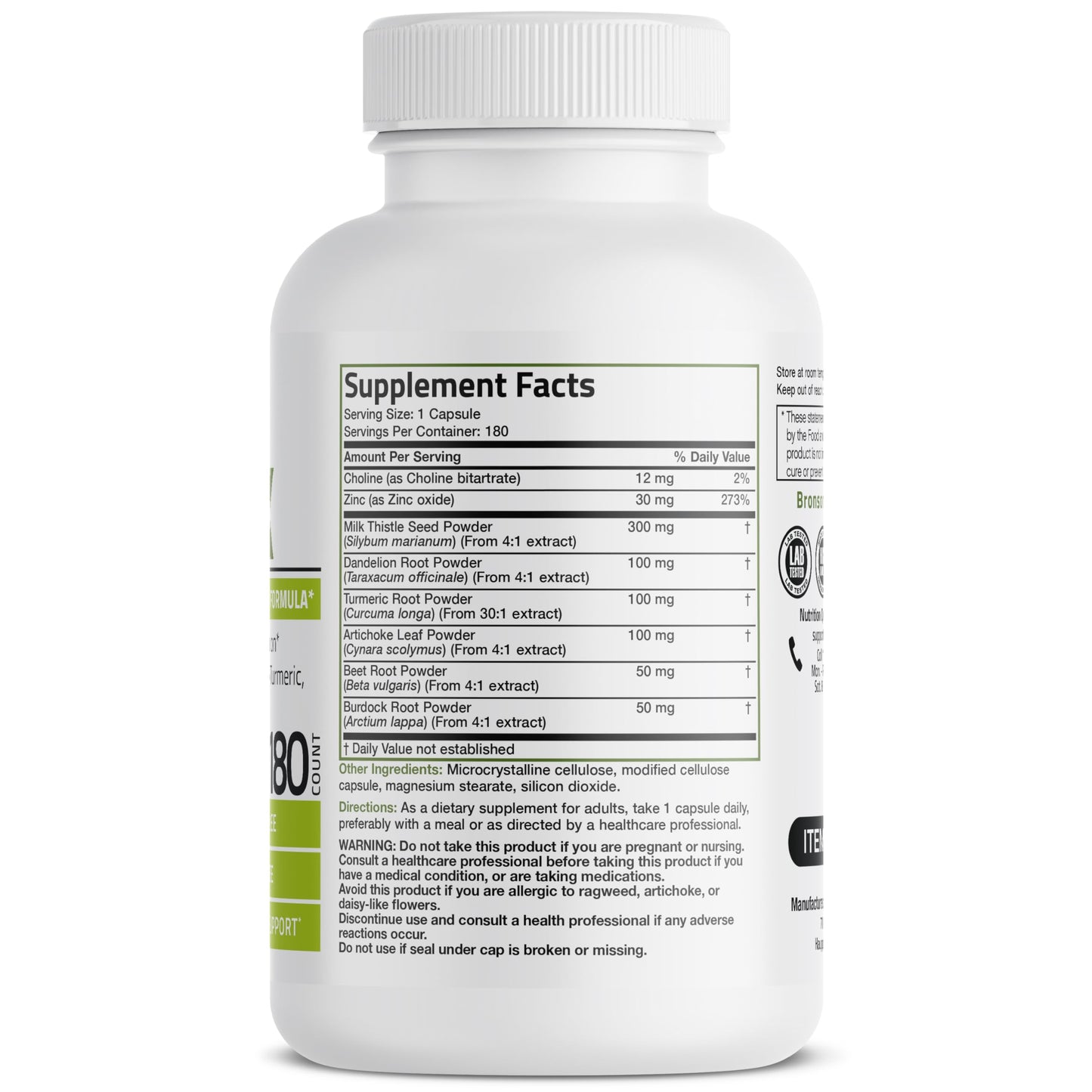 Bronson Liver Detox Advanced Detox & Cleansing Formula Supports Health Liver Function Bronson