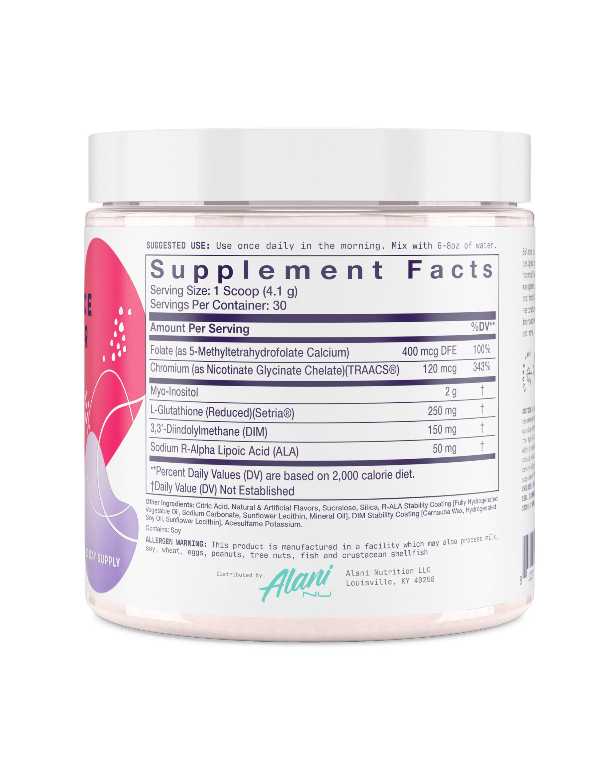 Alani Nu Balance Powder Hawaiian Shaved ICE | Supplement for Women | Hormonal Supp Alani Nu