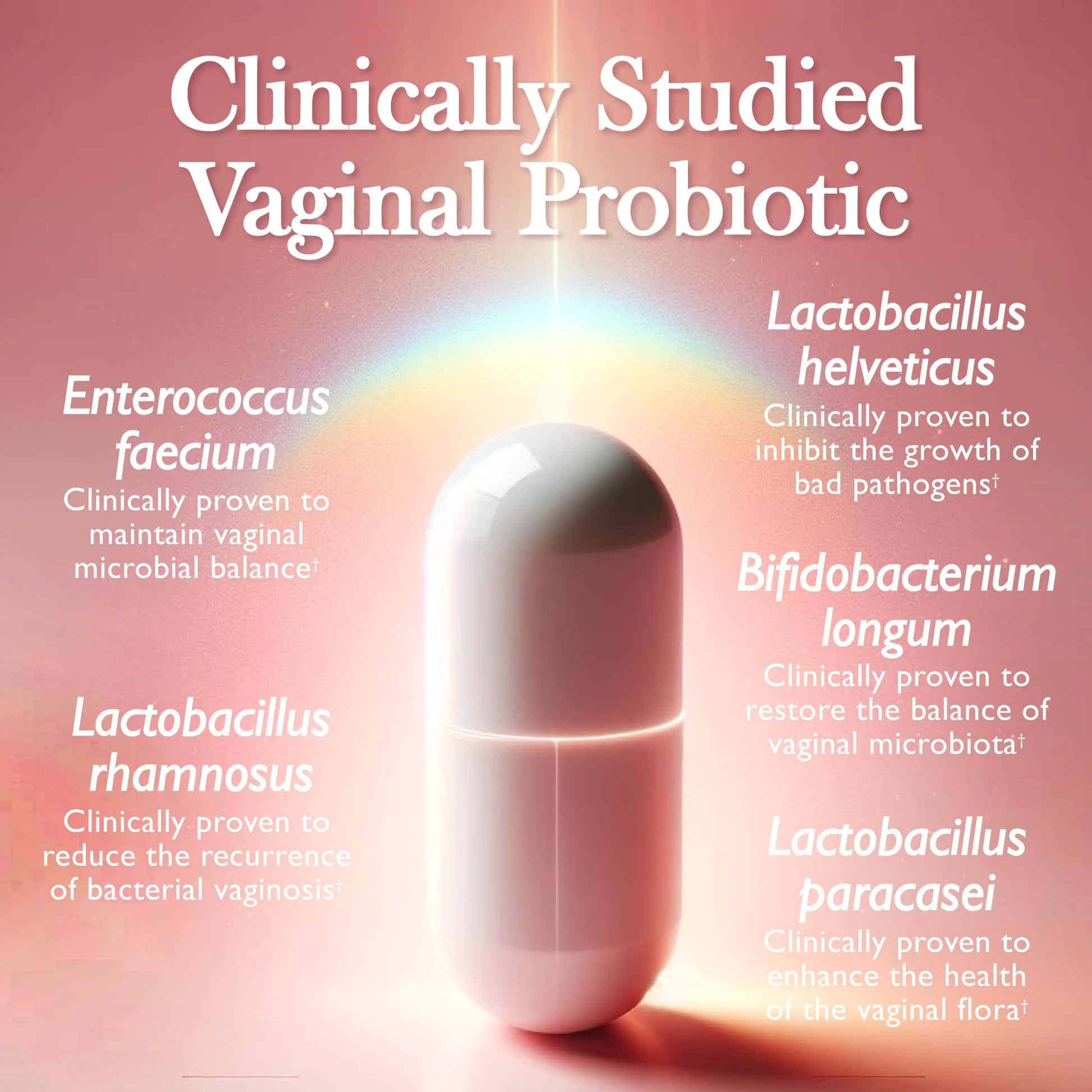 Amy Suzanne Vaginal Probiotics for Women - 10 Billion CFU Probiotic for pH Balance and Urinary Tract Health Amy Suzanne