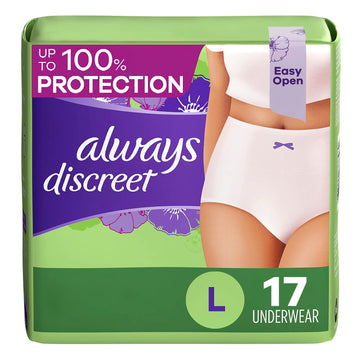 Always Discreet Adult Incontinence & Postpartum Underwear for Women Always Discreet