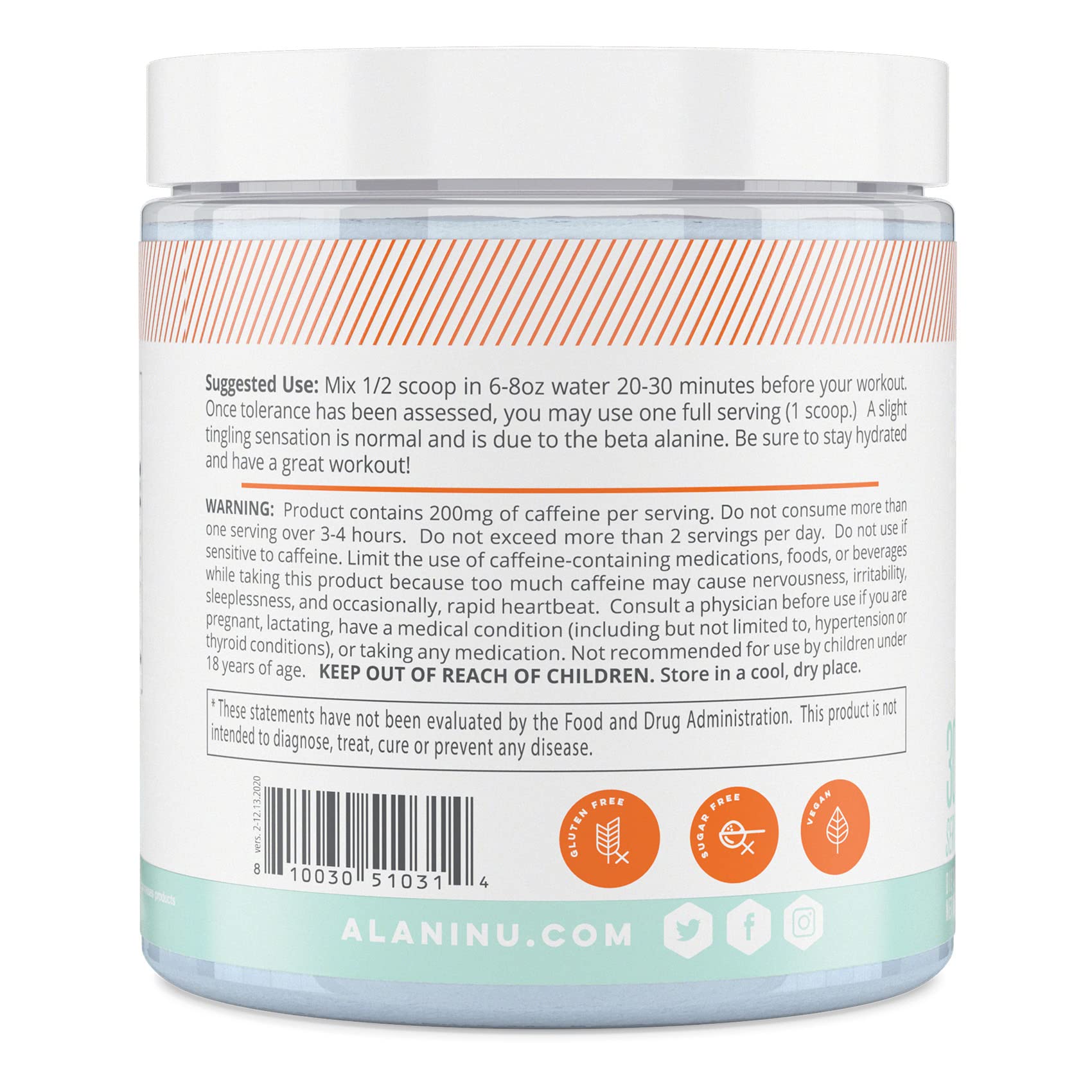 Alani Nu Pre Workout Powder | Amino Energy Boost | Endurance Supplemen