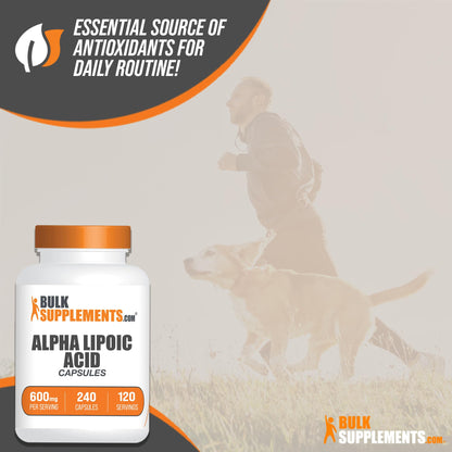 BULKSUPPLEMENTS.COM Alpha Lipoic Acid Capsules - ALA Supplement, Alpha Lipoic