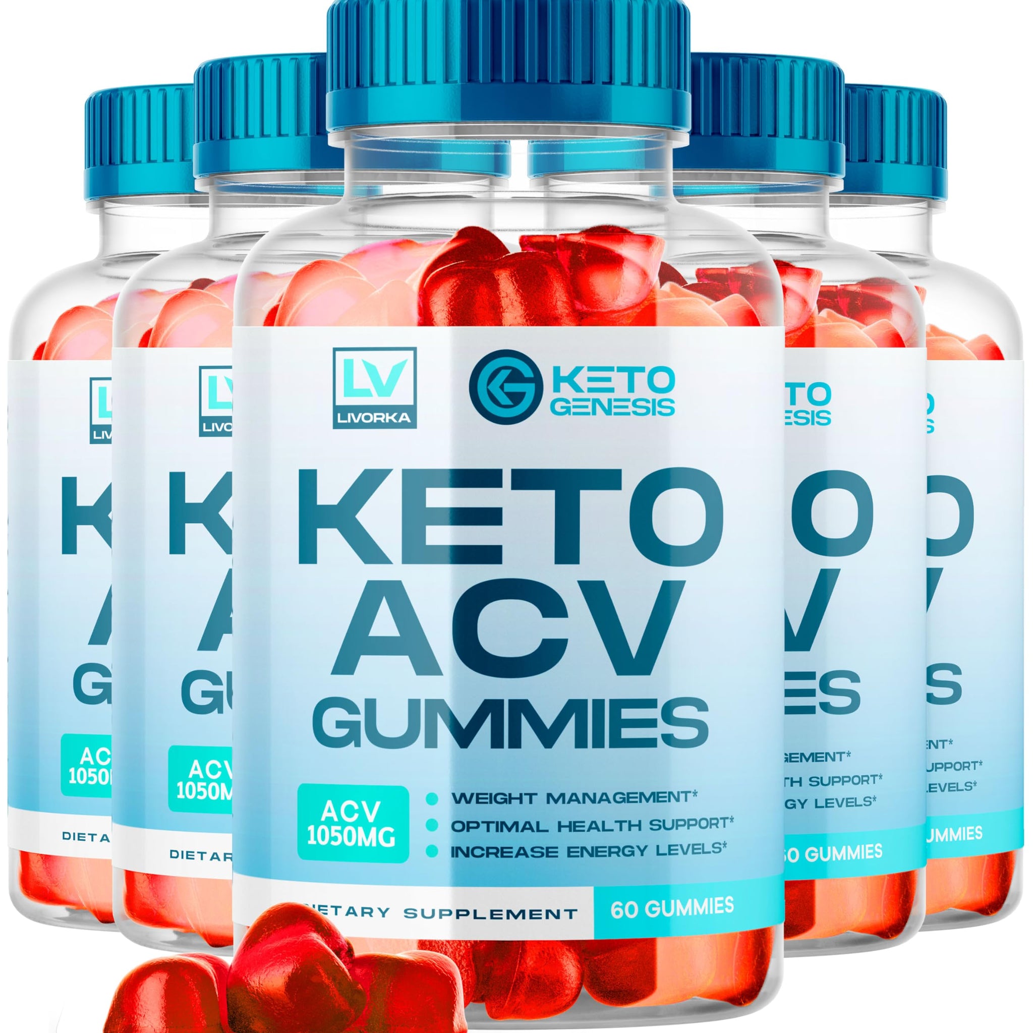 5 Pack - Keto Genesis Keto ACV Gummies Advanced Weight Loss, Genesis ACV, Genesis 
