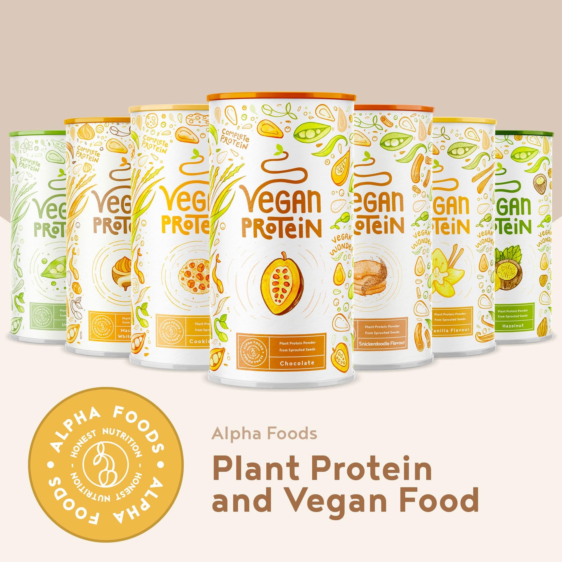 Alpha Foods Vegan Protein Powder - Muscle Building Powder with Amino Acids Alpha Foods