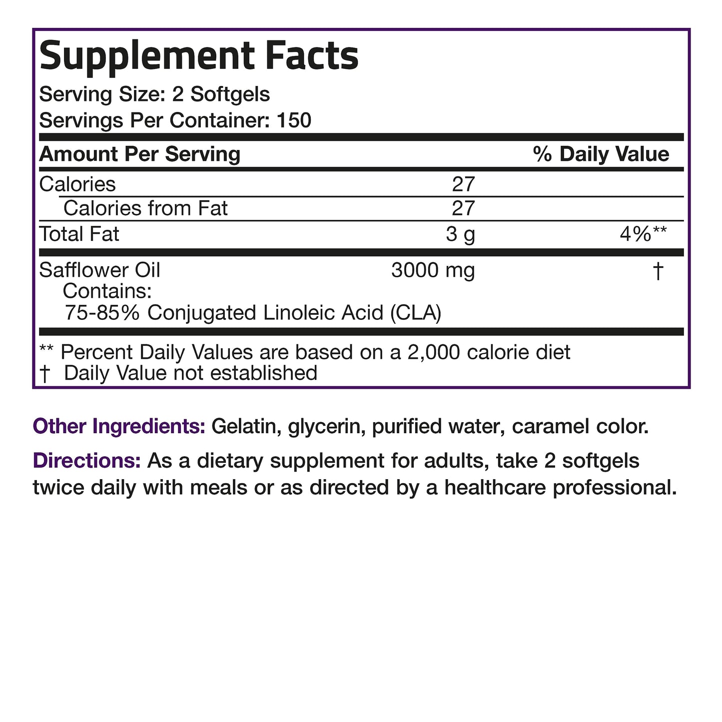 Bronson CLA 3000 Extra High Potency Supports Healthy Weight Managem