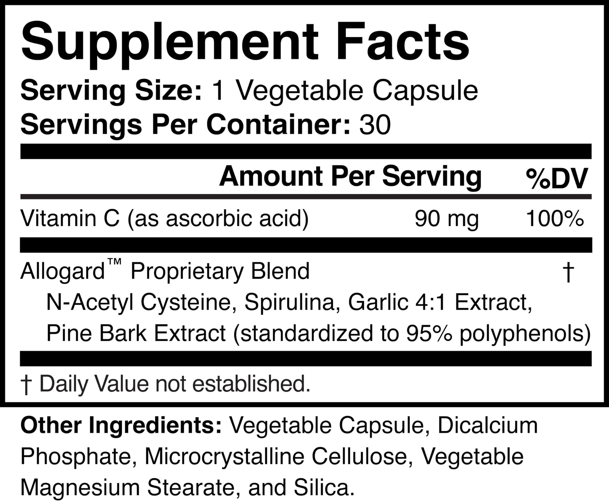 Allogard - Natural Detox Supplement - Non-GMO, Vegan, Gluten-Free Allogard