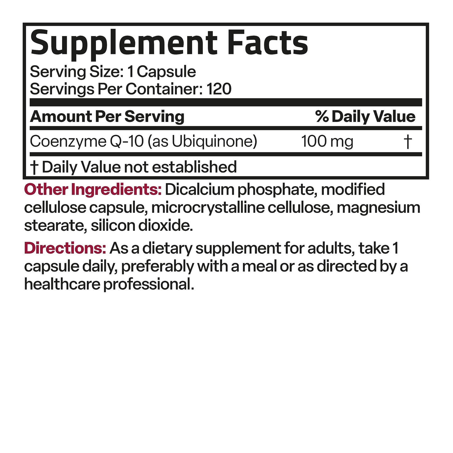 Bronson CoQ10 100 MG High Potency Cellular Energy Production, 120 Vegetarian Capsules