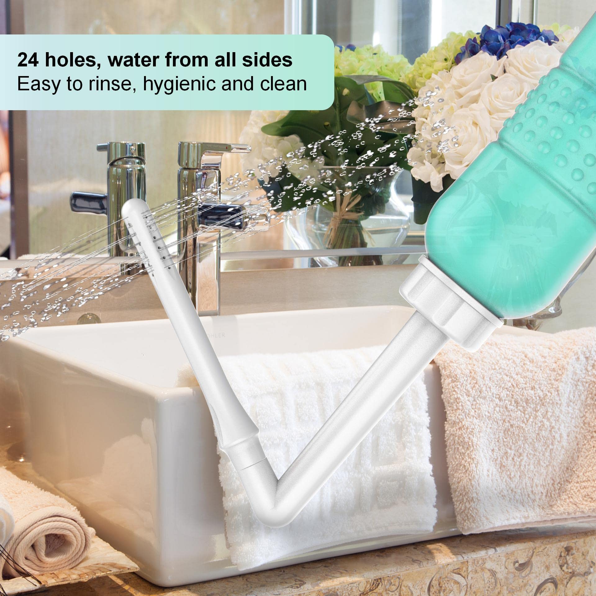 2PCS Vaginal irrigation Intimate Wash for Women,Portable Bidet Travel Bidets,Peri Bottle TONELIFE