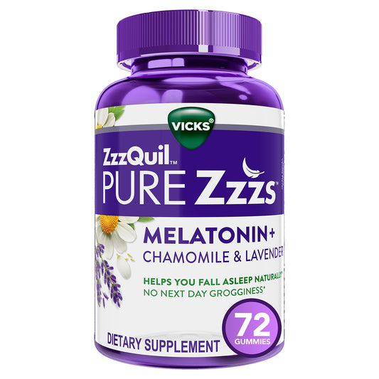 ZzzQuil PURE Zzzs Melatonin Sleep Aid Gummies, Helps You Fall Asleep