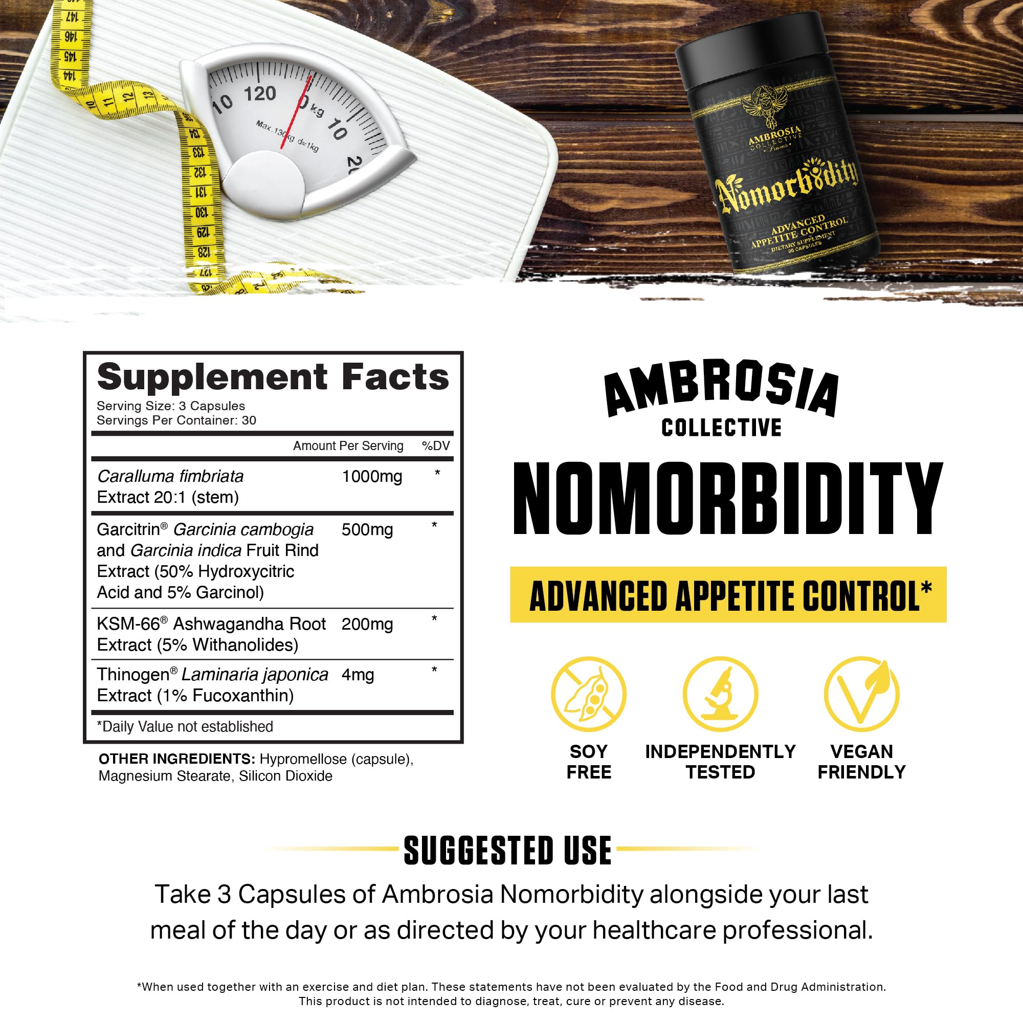 Ambrosia Nomorbidity Advanced Appetite Control & Hunger Management Formula Ambrosia