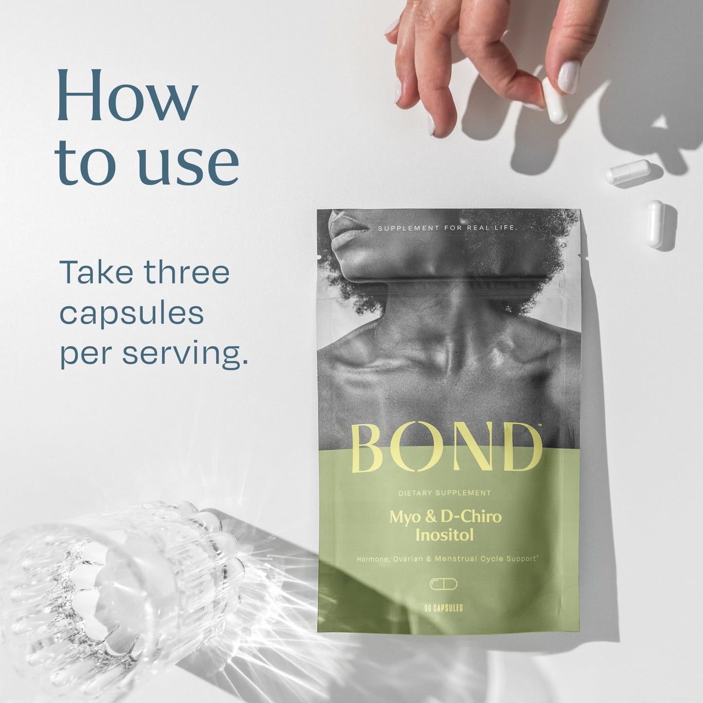 BOND Daily Balance and Myo-Inositol & D-Chiro Inositol Capsules Bundle: Hormone Balance and Healthy