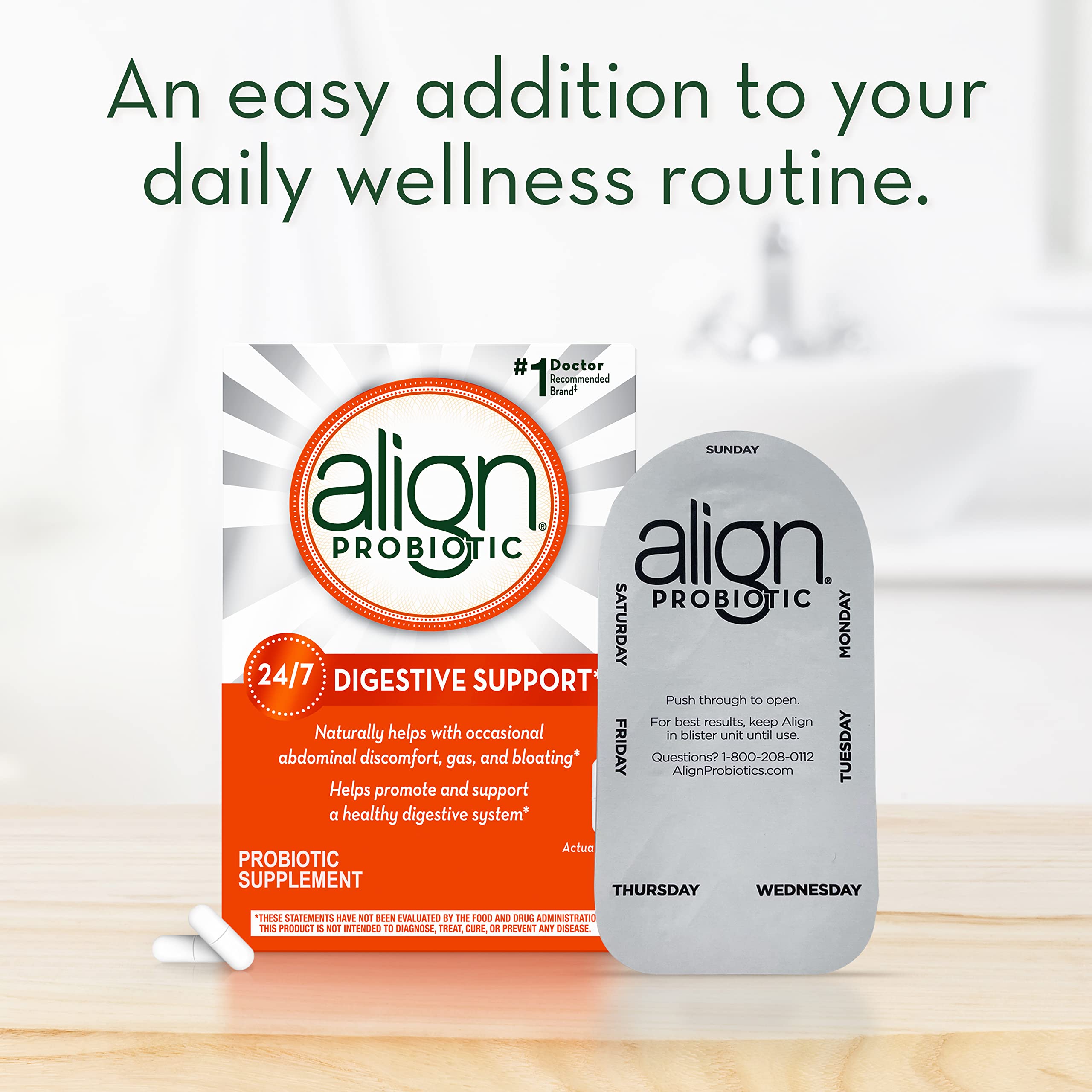 Align Probiotic, Probiotics for Women and Men, Daily Probiotic Supplement for Digestive Align