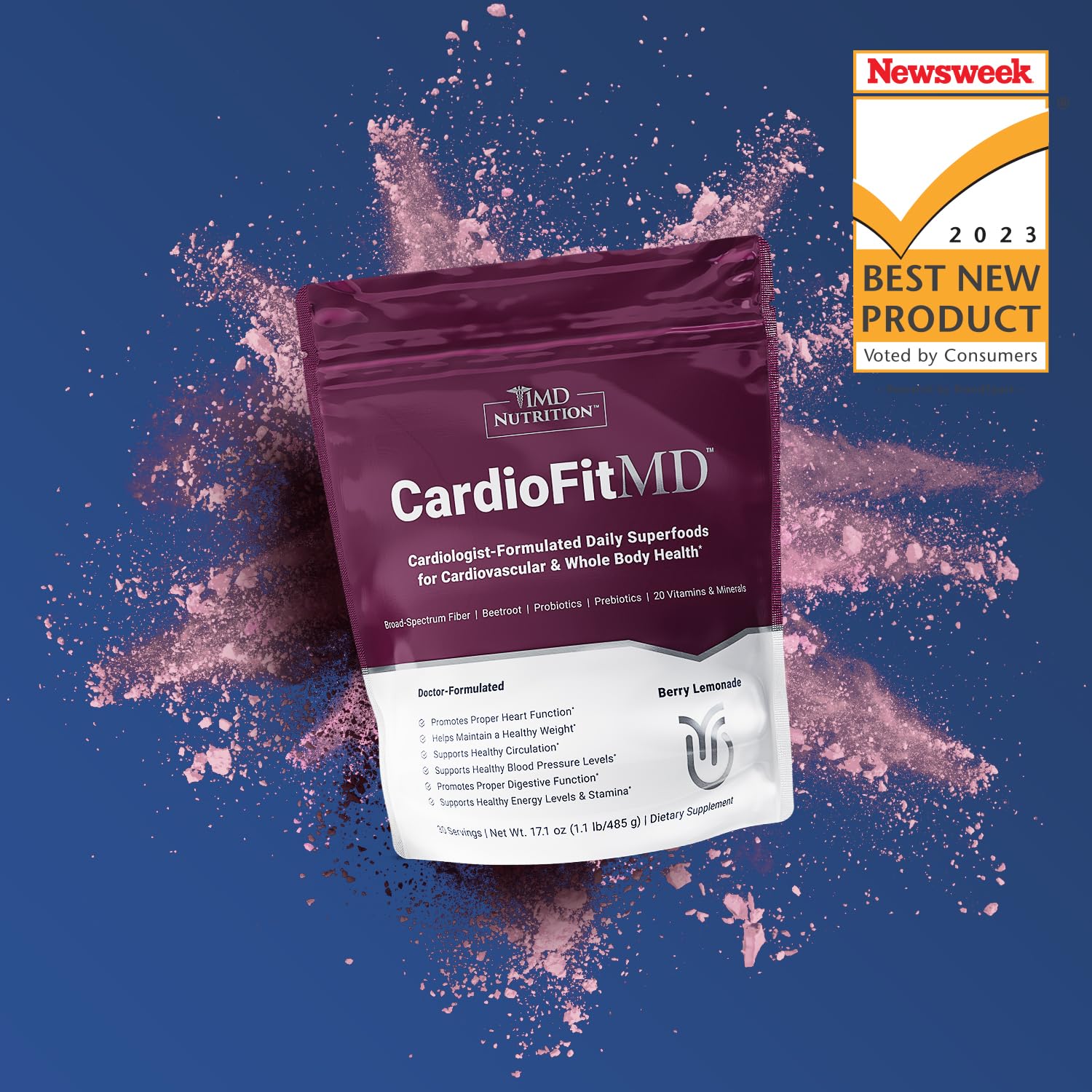 1MD Nutrition CardioFitMD - Vegan Beets Superfood Keto-Friendly Heart Health Powder 1MD Nutrition