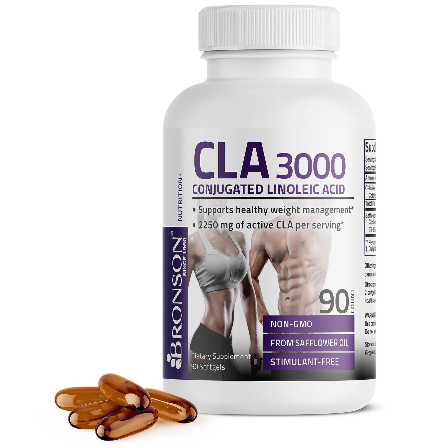 Bronson CLA 3000 Extra High Potency Supports Healthy Weight Managem