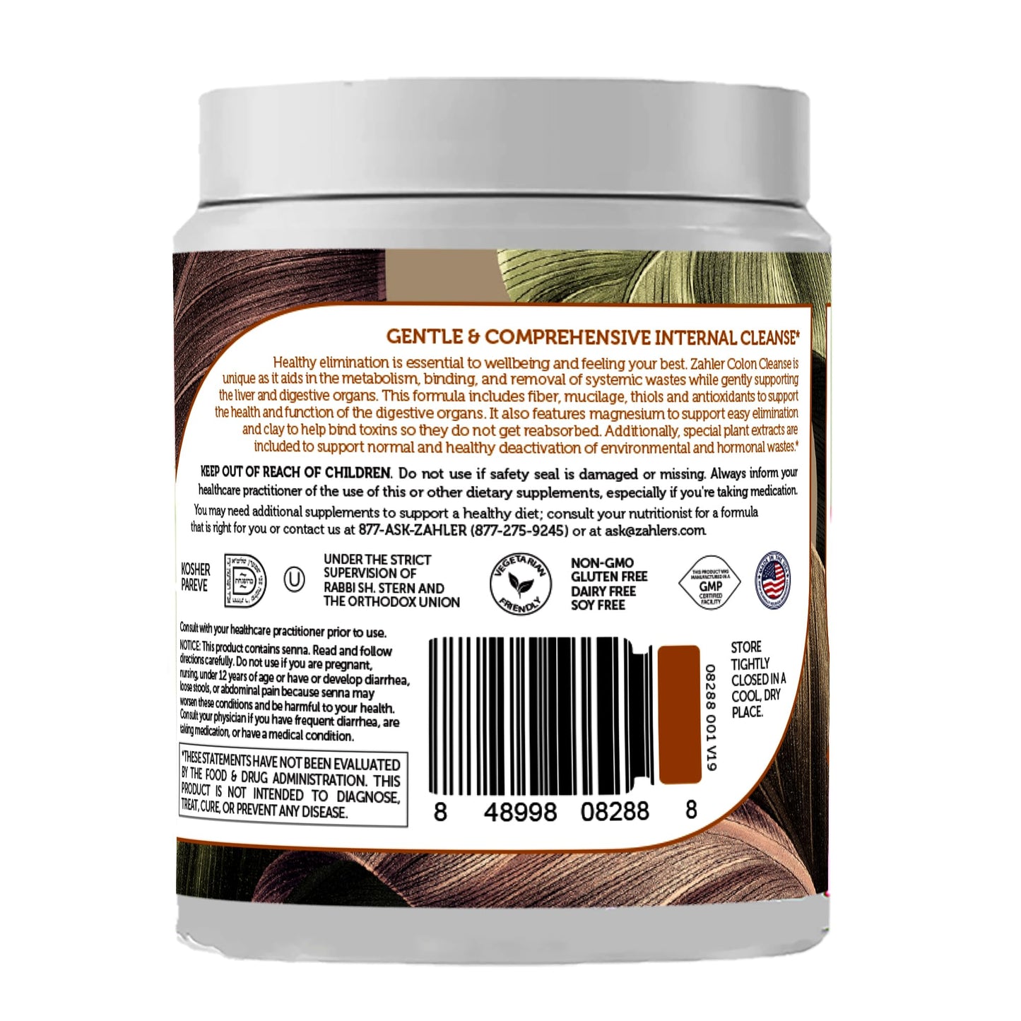 Zahler Colon Cleanse, 10 Day Detox and Gut Health Support, Intestinal Cleanse Supplement