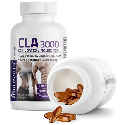 Bronson CLA 3000 Extra High Potency Supports Healthy Weight Managem