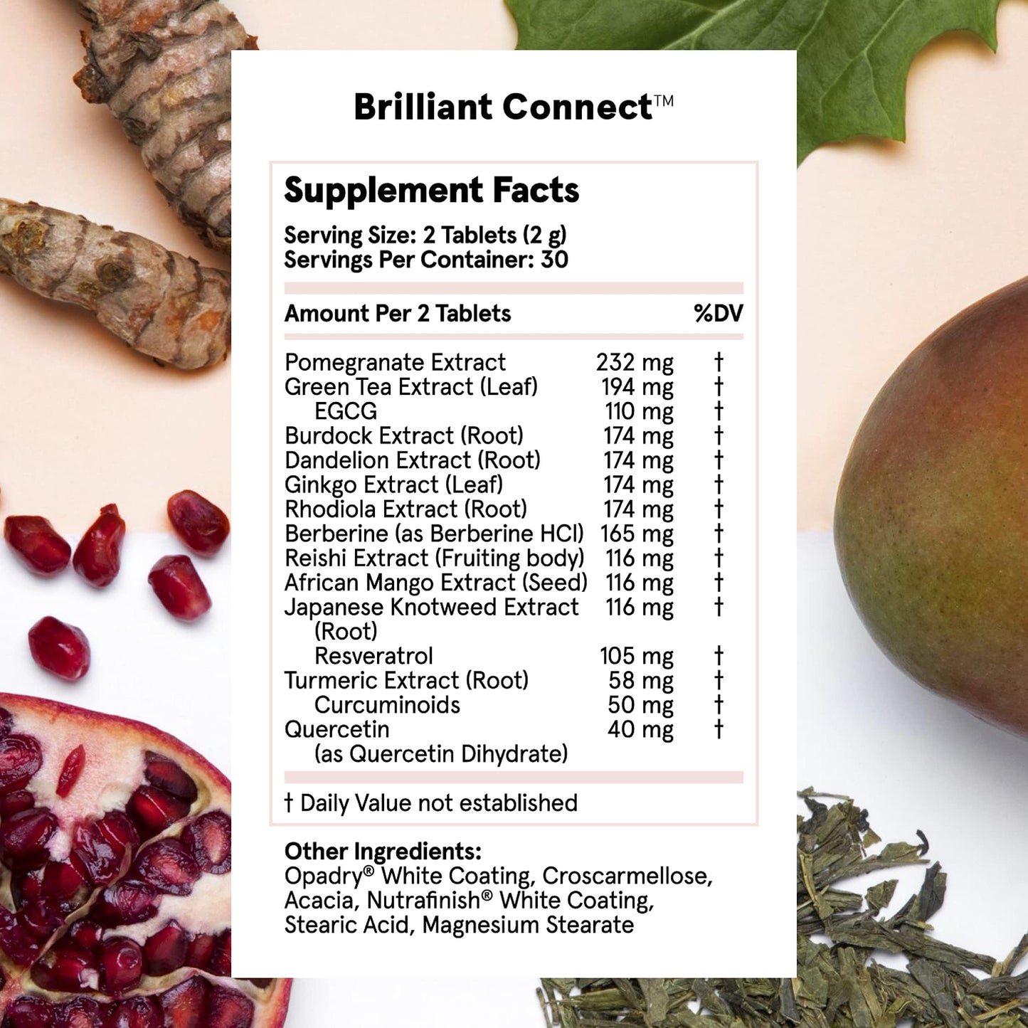 Brilliant Connect Period Health Supplement – Promotes Relief from Cramps, Fatigue