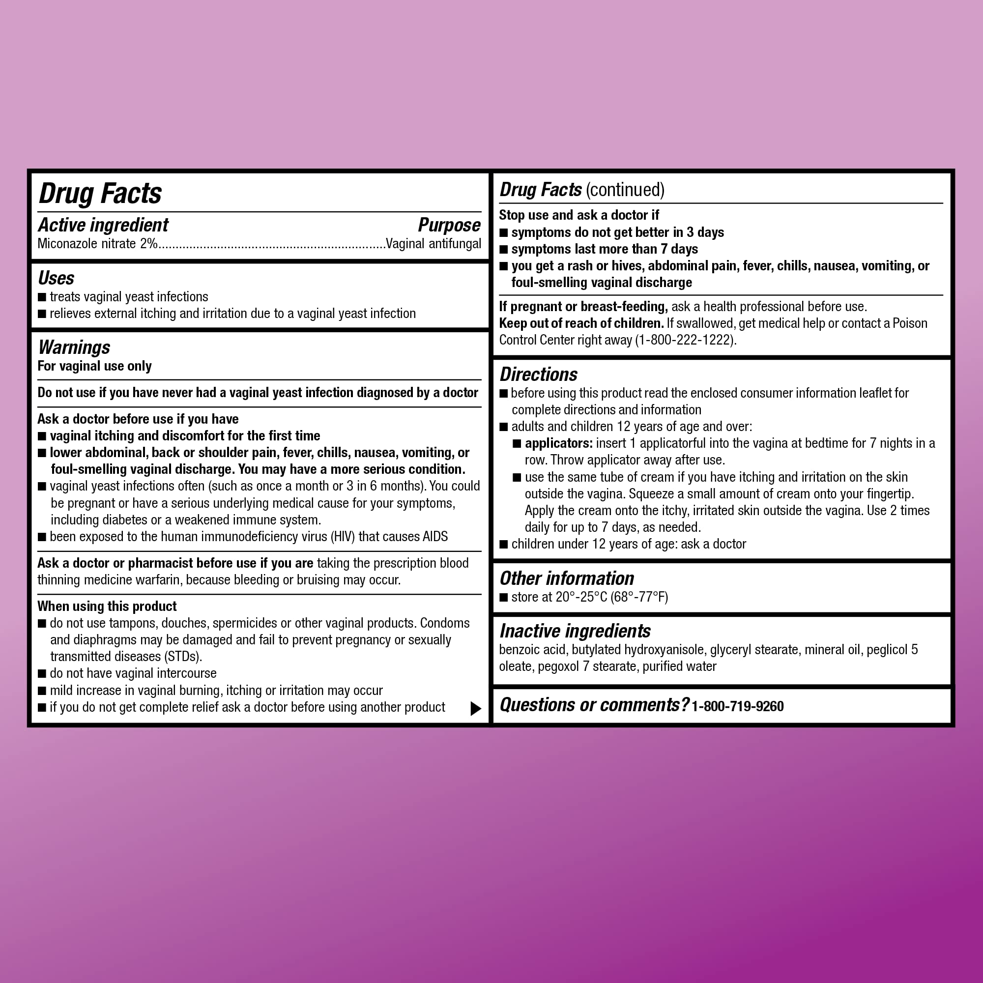 Amazon Basic Care Miconazole 7, Miconazole Nitrate Vaginal Cream 2 Percent, 7-Day Yeast Infection Amazon Basic Care